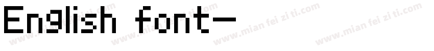 English font字体转换
